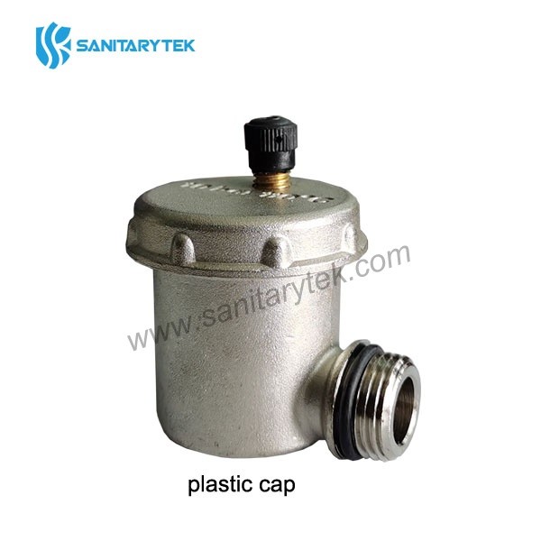 Automatic air vent, side inlet, nickel plated