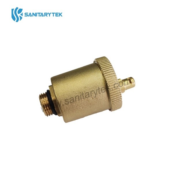 Automatic air vent valve in yellow brass
