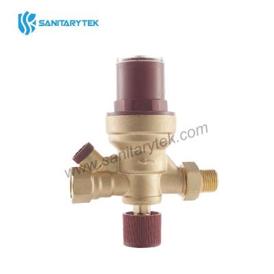 Automatic filling valve with manometer holder