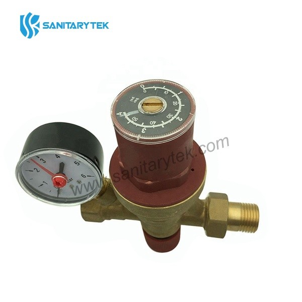 Automatic filling valve with manometer holder