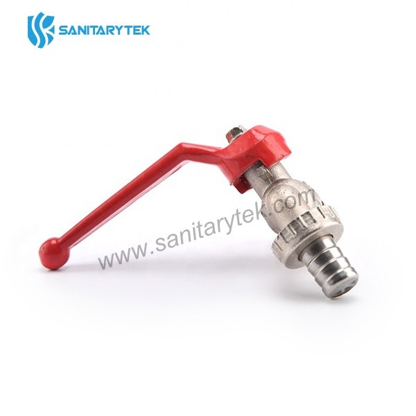 Ball bibcock with hose union, aluminum lever handle