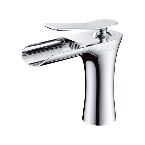 Chrome high quality single handle vanity basin faucet