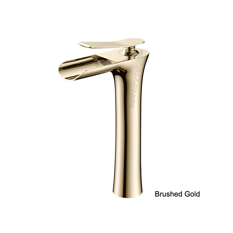 Chrome high quality single handle vanity basin faucet, tall body - Image 3