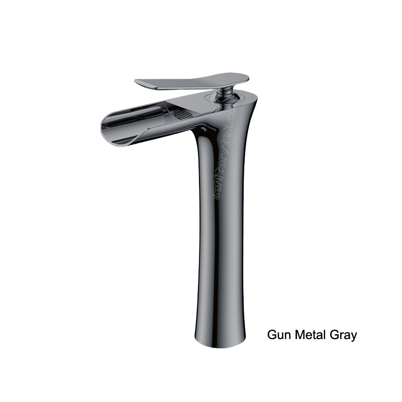 Chrome high quality single handle vanity basin faucet, tall body