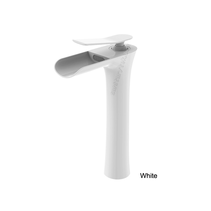 Chrome high quality single handle vanity basin faucet, tall body - Image 5