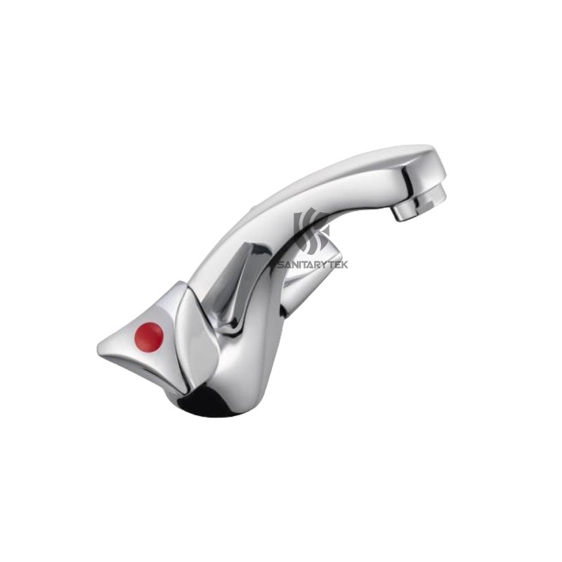 Basin faucet, triangle handle