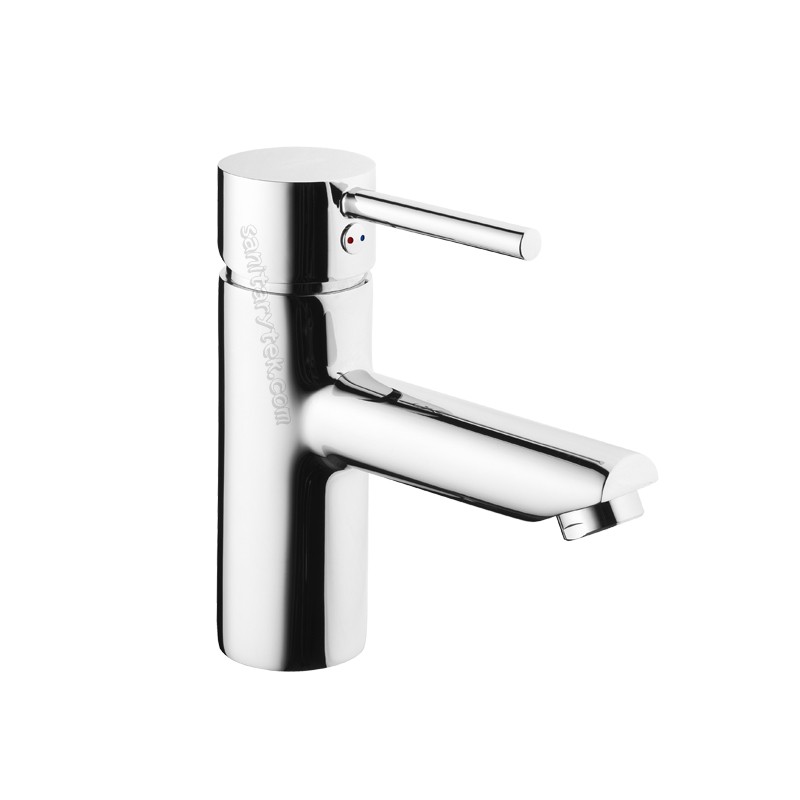 Single lever basin mixer, chrome plated