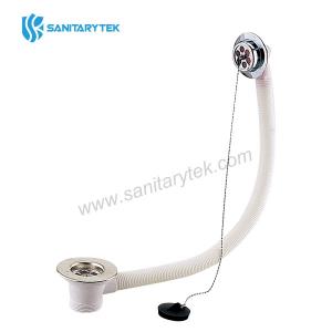 Bath combination waste, plug and chain