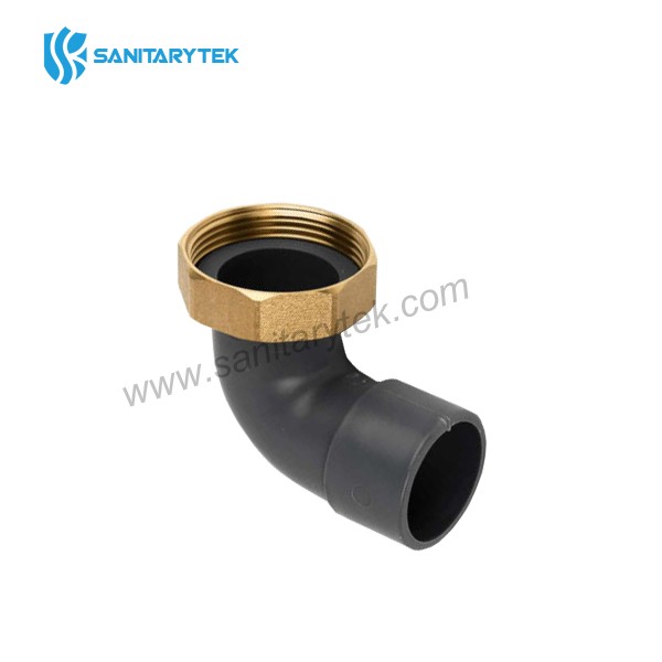 Bath trap with brass nut