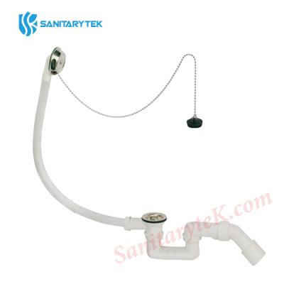 Bathtub drain siphon with overflow ∅40/50
