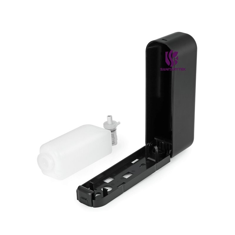 (Black) Manual soap dispenser wall mounted hand gel dispenser