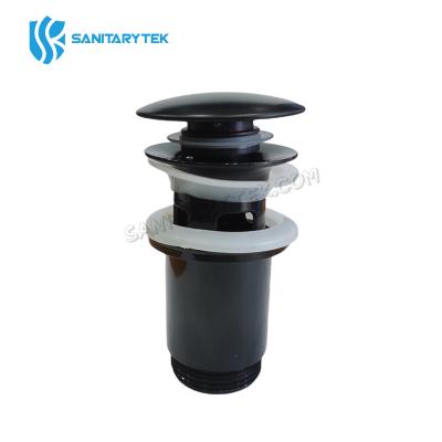 Black slotted Click Clack basin waste plastic
