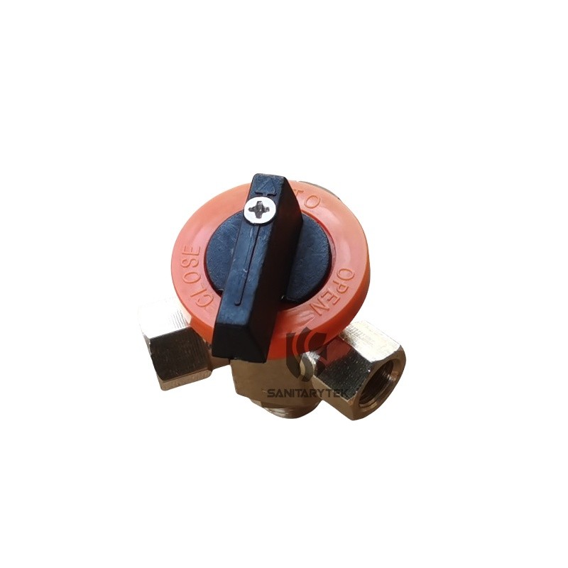 Brass 3 way ball valve with cmmon port