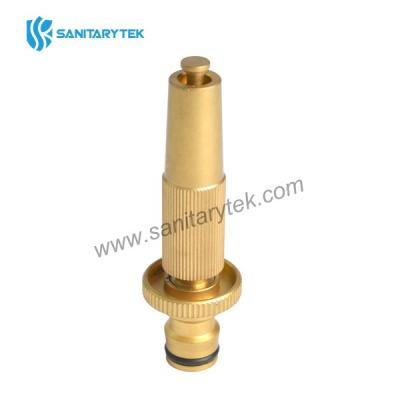 Brass adjustable hose nozzle quick connector