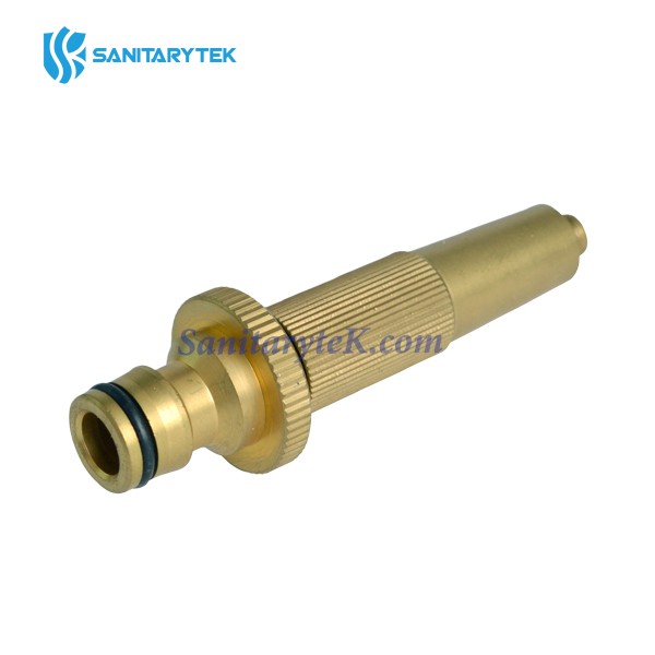 Brass adjustable hose nozzle quick connector