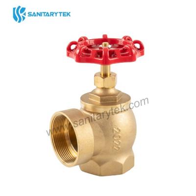 Brass angle globe stop valve