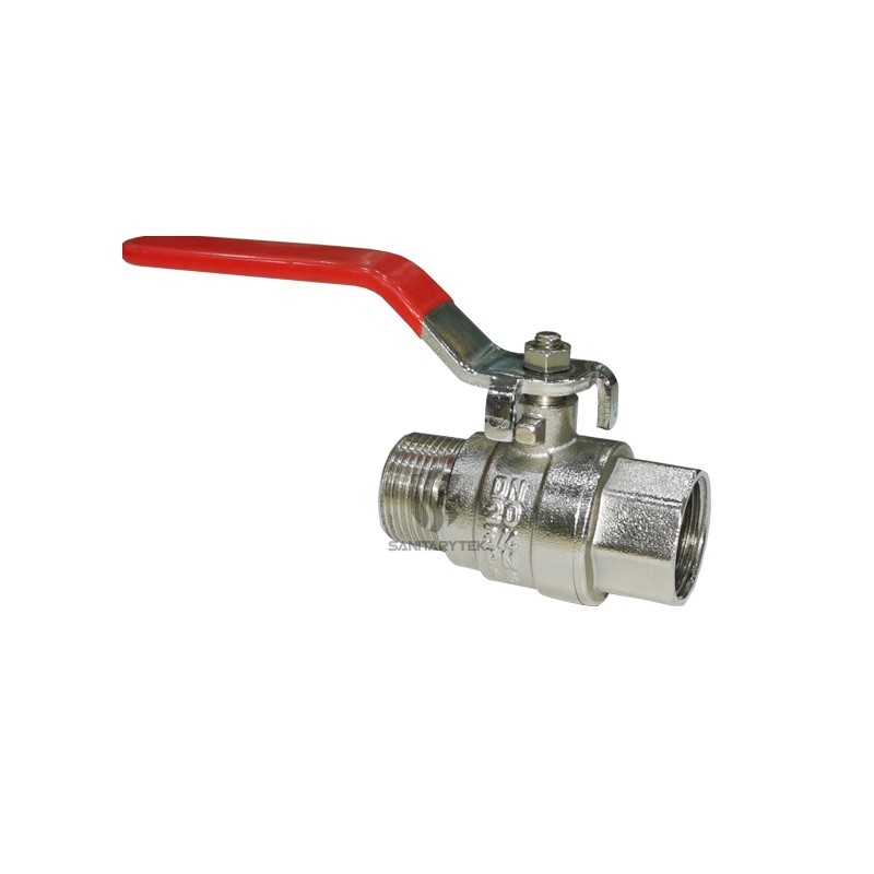 Brass ball valve MF with flat lever - Image 3