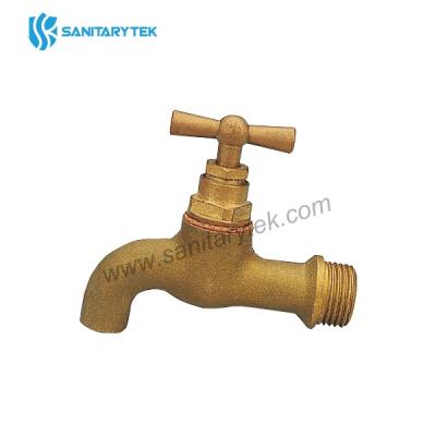 Brass bibcock, plain-end