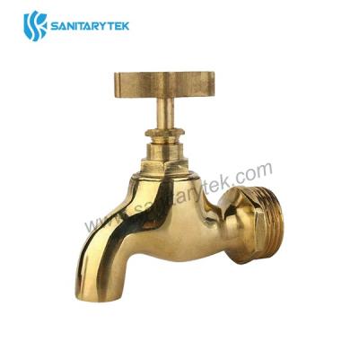 Brass bibcock yellow