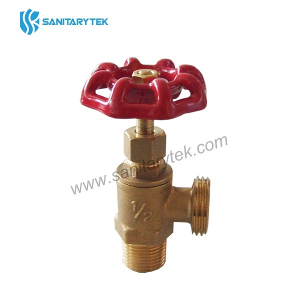 Brass boiler drain valve