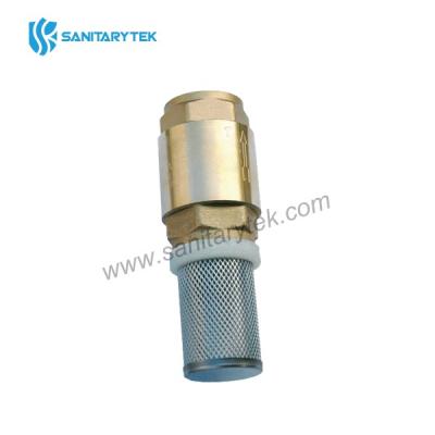 Brass check valve with strainer