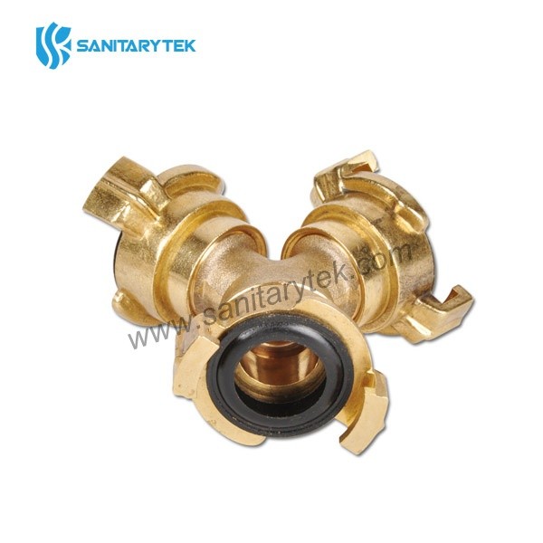 Brass claw hose coupling -Y piece