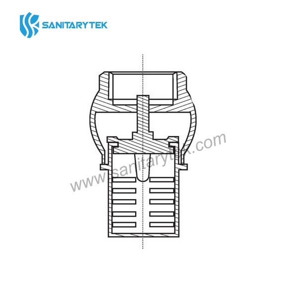 Brass foot valve - Image 3
