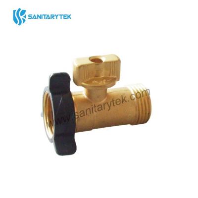 Brass garden water hose shut off valve