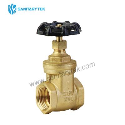 Brass gate valve FxF - Iron handle