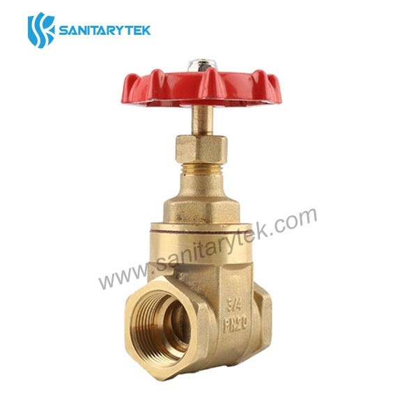 Brass gate valve with handwheel - Image 3
