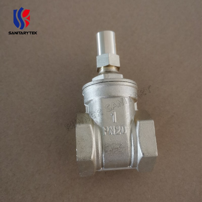 Brass lockshield operated gate valve FxF