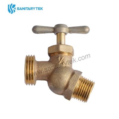 Brass No-kink hose bibb