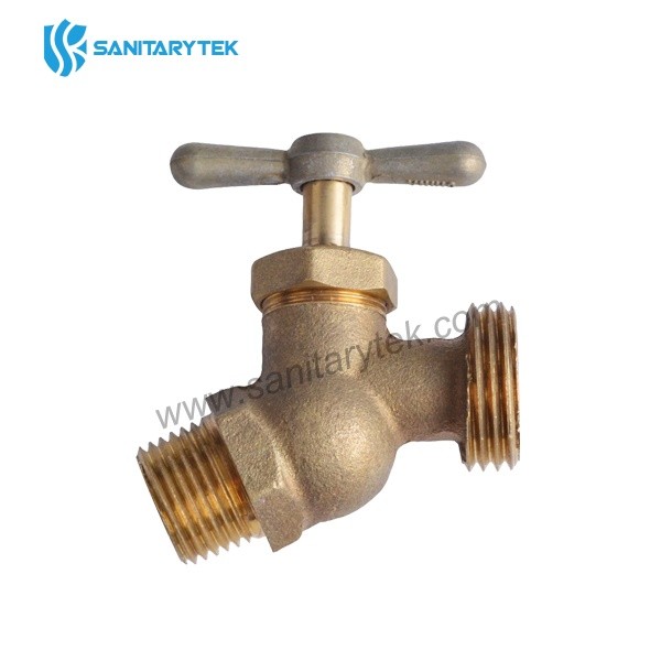 Brass No-kink hose bibb