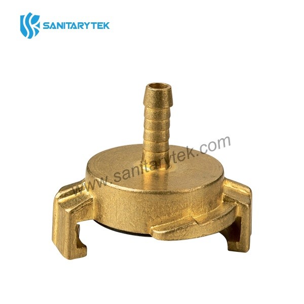 Brass quick bayonet coupling with hose tail