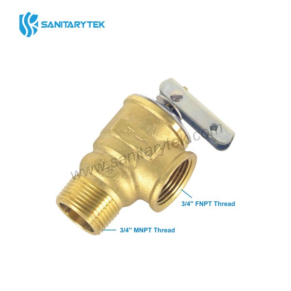 Brass Safety Relief Valve for Tankless Water Heater