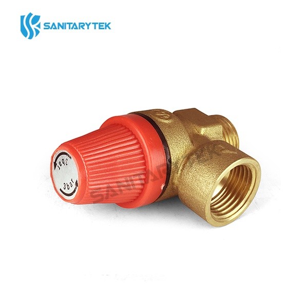 Brass safety relief valve - male / female connection