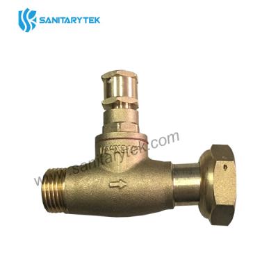 Brass stop cock with cover head - male inlet