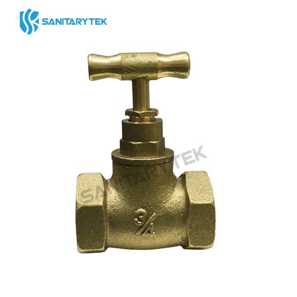 Brass stop valve