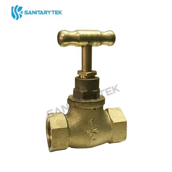 Brass stop valve