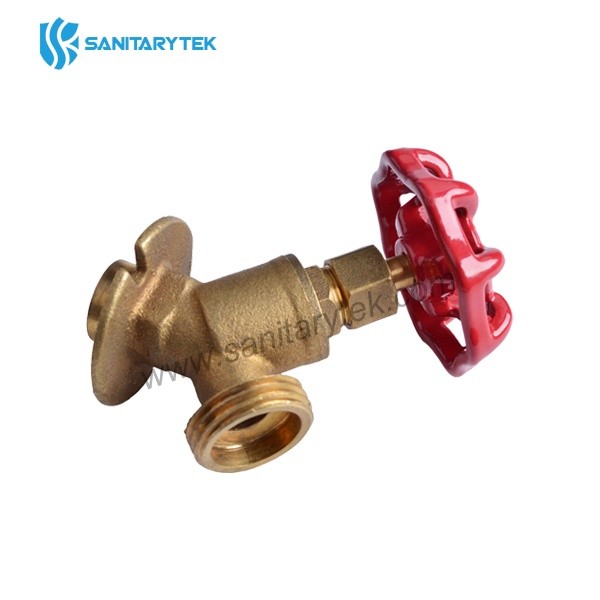 Brass sweat sillcock valve, sweat (solder) x male hose