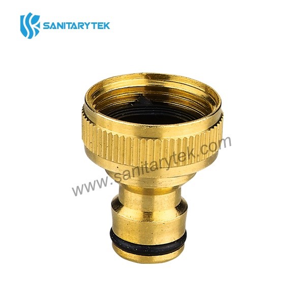 Brass tap adaptor with female thread, garden hose quick connector