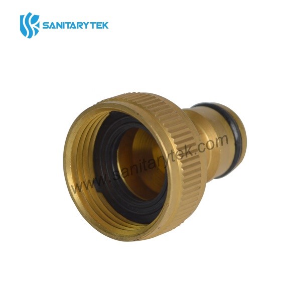 Brass tap adaptor with female thread, garden hose quick connector