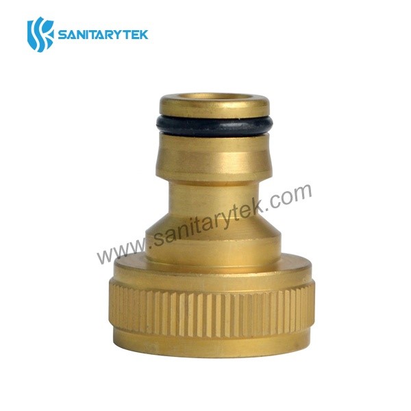 Brass tap adaptor with female thread, garden hose quick connector