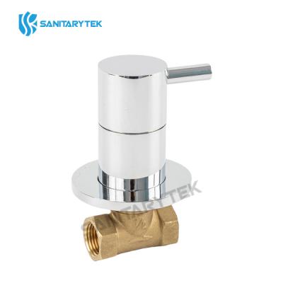 Built-in brass stop valve