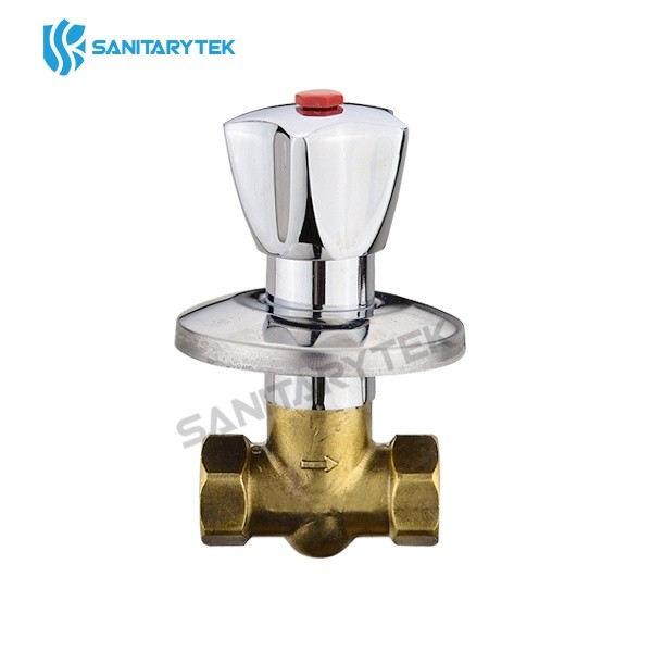  Built-in brass stop valve