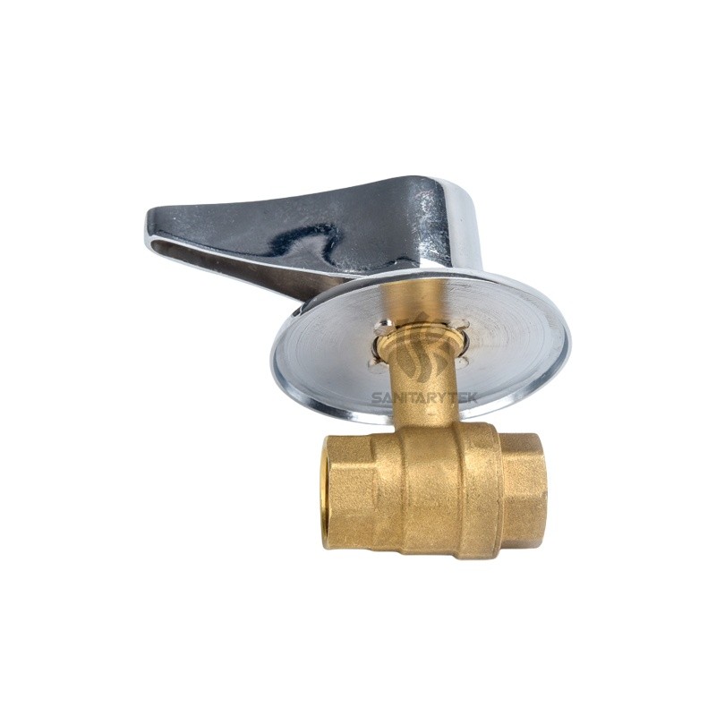 Built-in full flow ball valve FF, chrome-plated lever handle - Image 4