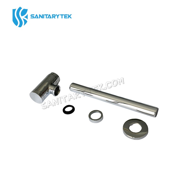 Chrome brass bottle siphon