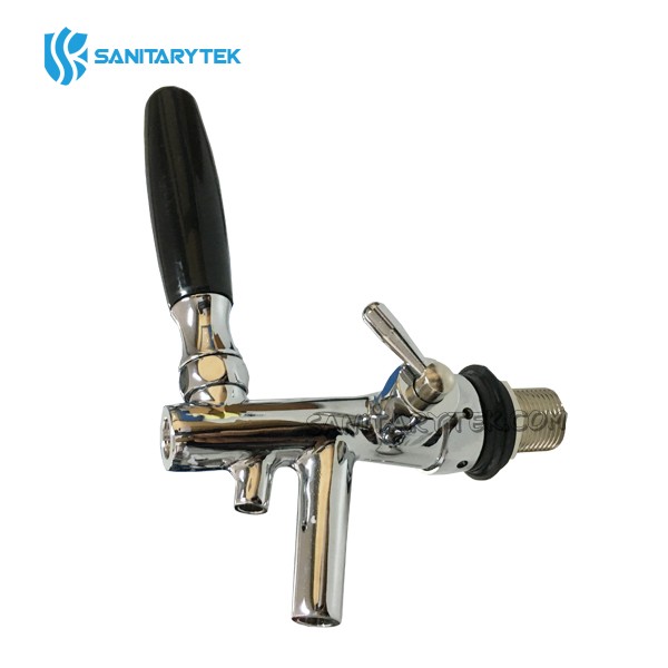 Chrome double mouth beer tap for beerbrew