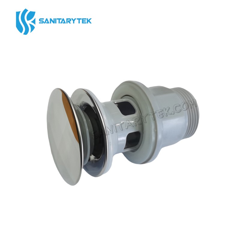 Chrome plastic basin pop-up waste CLICK/CLACK