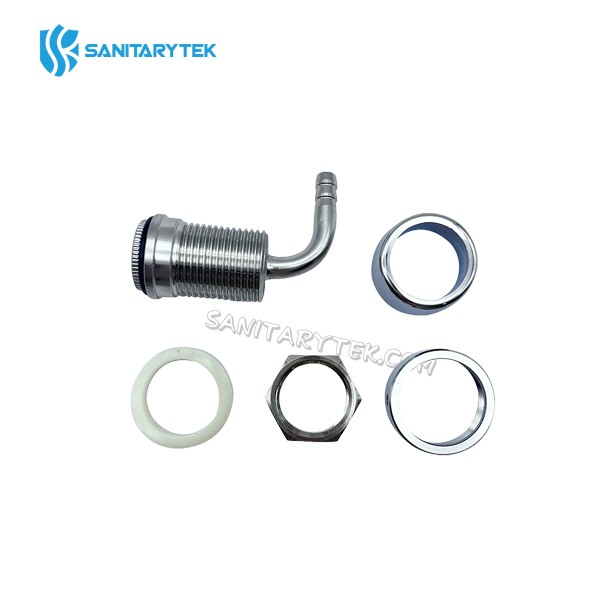 Chrome plated beer elbow shank assembly - Image 3